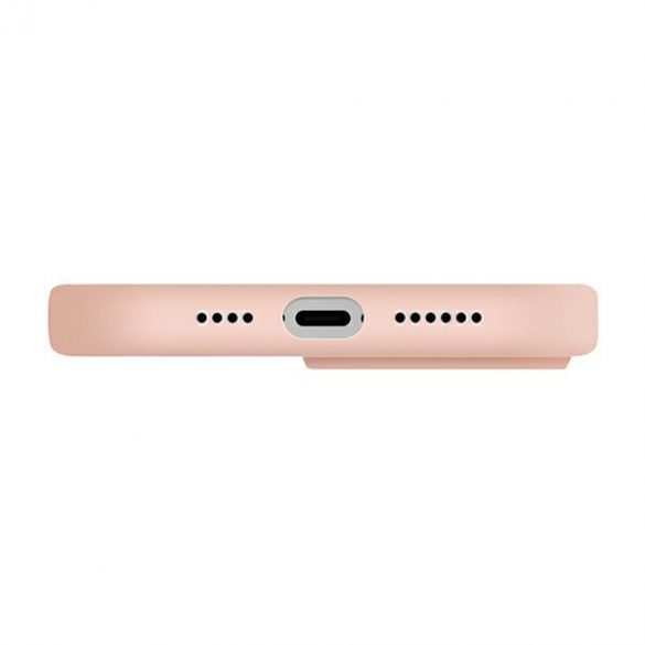 UNIQ etui Lino iPhone 14 / 15 / 13 6,1" rożowy/roz blush