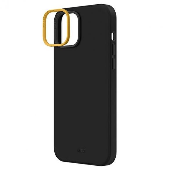 UNIQ etui Lino iPhone 14 Plus / 15 Plus 6.7" czarny/midnight black