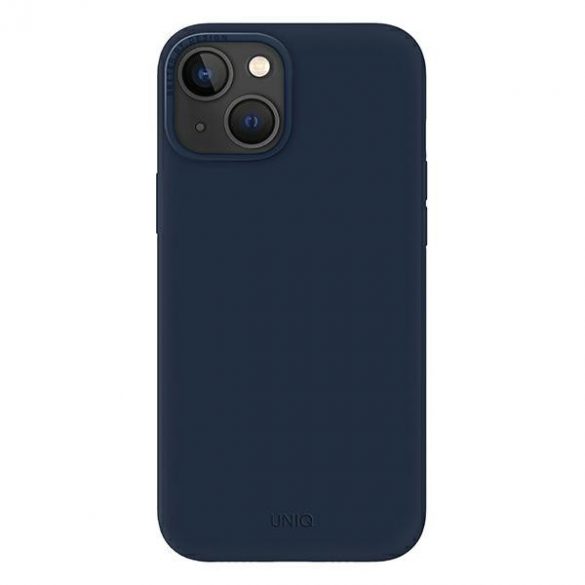 UNIQ etui Lino iPhone 14 Plus / 15 Plus 6.7" niebieski/marine blue