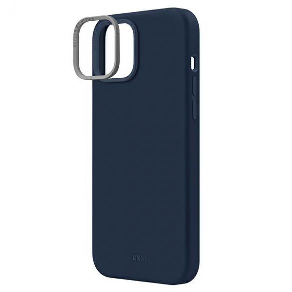 UNIQ etui Lino iPhone 14 Plus / 15 Plus 6.7" niebieski/marine blue