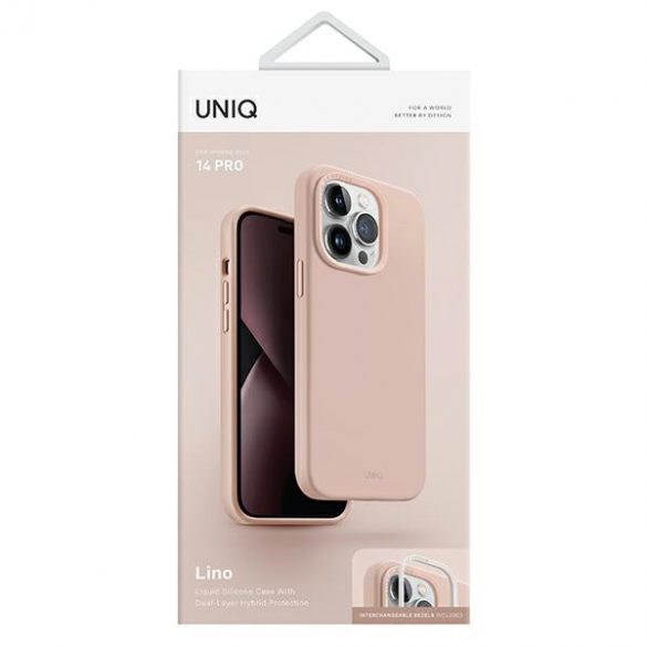 UNIQ și Lino iPhone 14 Pro 6,1 rożowy/roz fard de obraz"