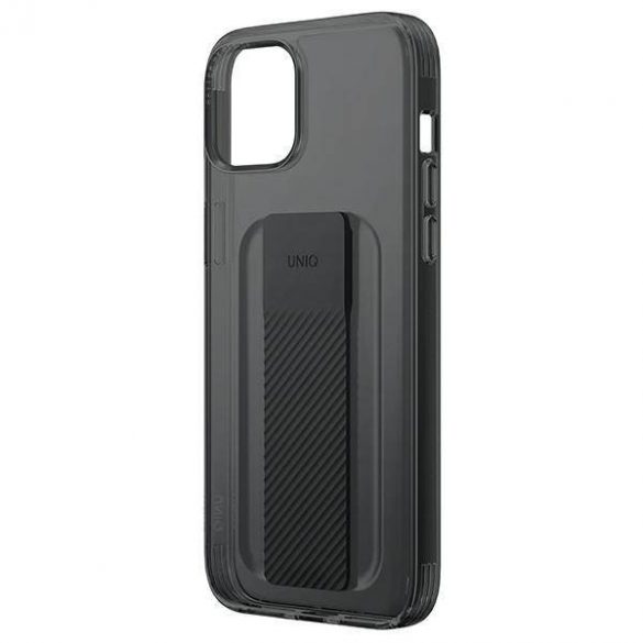 UNIQ etui Heldro Mount iPhone 14 / 15 / 13 6,1" czarny/vapor smoke