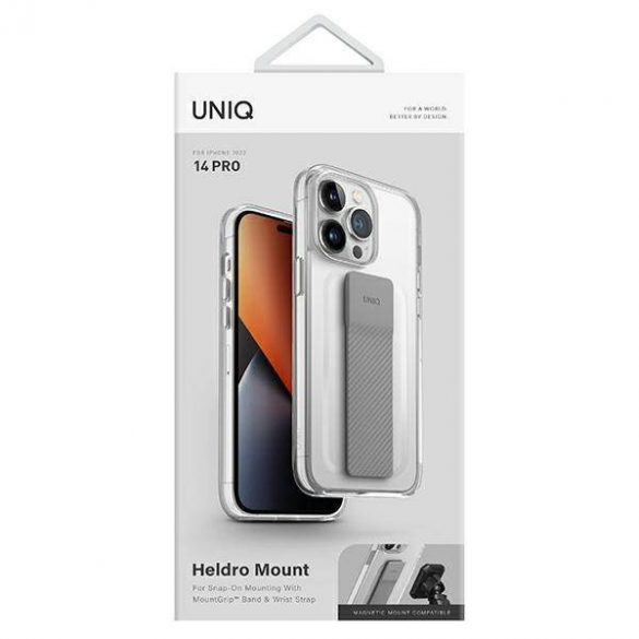 UNIQ etui Heldro Mount iPhone 14 Pro 6,1" husă transparentă transparentă