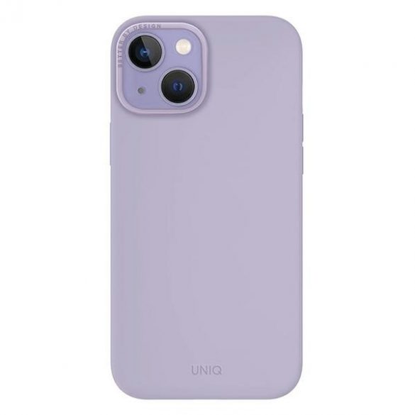 UNIQ etui Lino iPhone 14 Plus / 15 Plus 6.7" liliac/liliac lavandă