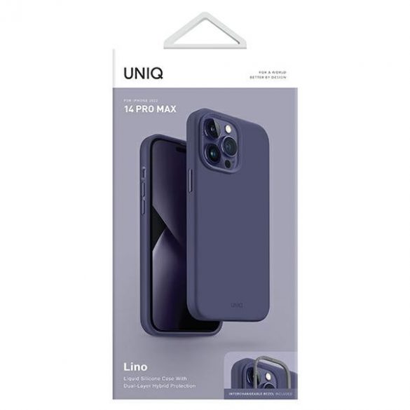 UNIQ etui Lino iPhone 14 Pro Max 6,7 violet/purpuriu smochin"