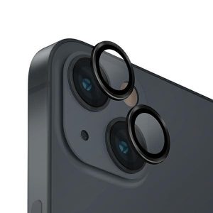 Protector de lentile din aluminiu UNIQ Optix pentru aparatul foto iPhone 14 6.1" / 14 Plus 6.7" midnight black szkło na obiektyw aparatu z applicationtorem