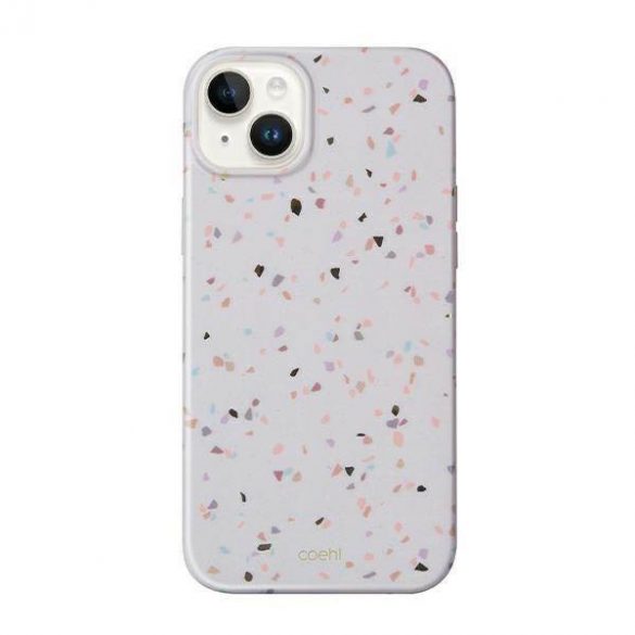 UNIQ etui Coehl Terrazzo iPhone 14 Plus / 15 Plus 6.7" piaskowy/gresie