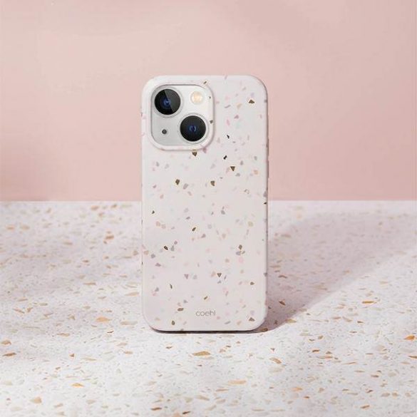 UNIQ etui Coehl Terrazzo iPhone 14 Plus / 15 Plus 6.7" piaskowy/gresie