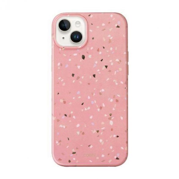 UNIQ și Coehl Terrazzo iPhone 14 Plus / 15 Plus 6.7" różowy/roz coral