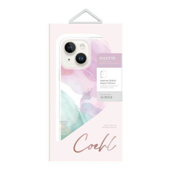 Paleta UNIQ etui Coehl iPhone 14 Plus / 15 Plus 6.7" liliu/liliac moale