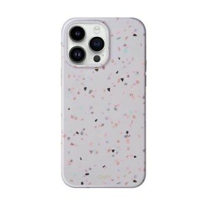 Carcasa UNIQ etui Coehl Terrazzo pentru iPhone 14 Pro 6,1" piaskowy/gresie