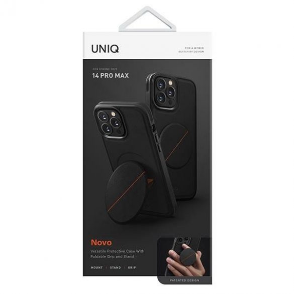 Uniq etui Novo iPhone 14 Pro Max 6,7 czarny/midnight black"