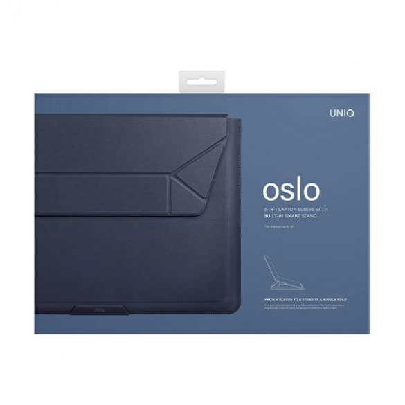 Husa pentru laptop UNIQ etui Oslo 14" niebieski/abyss blue