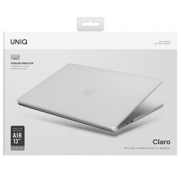 UNIQ și Claro MacBook Air 13 (2022) przezroczysty/dove mat transparent