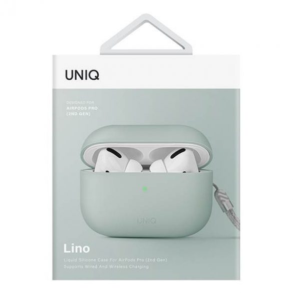 UNIQ și Lino AirPods Pro 2 gen silicon (2022/2023) miętowy/mint green