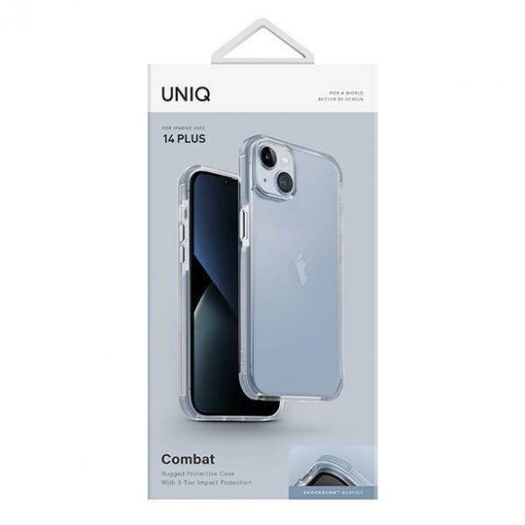 UNIQ etui Combat iPhone 14 Plus / 15 Plus 6.7" niebieski/arctic blue