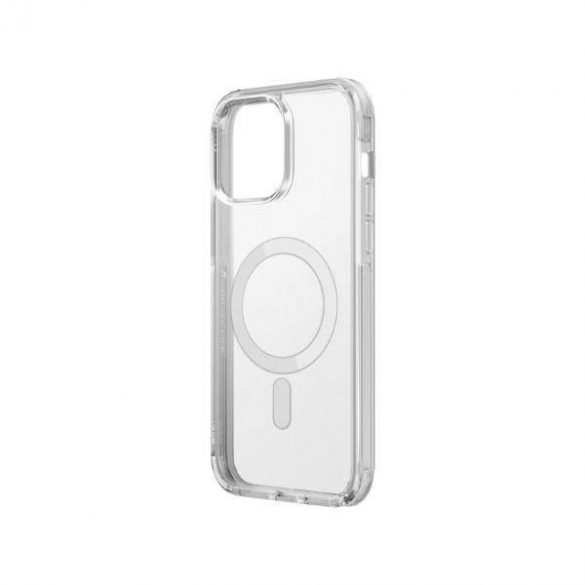 UNIQ etui Combat iPhone 14 Pro 6,1" Magclick Charging przeźroczysty/dove husă transparentă din satin