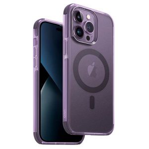 Husă UNIQ etui Combat iPhone 14 Pro Max 6,7" Magclick Charging purpurowy/smochin violet