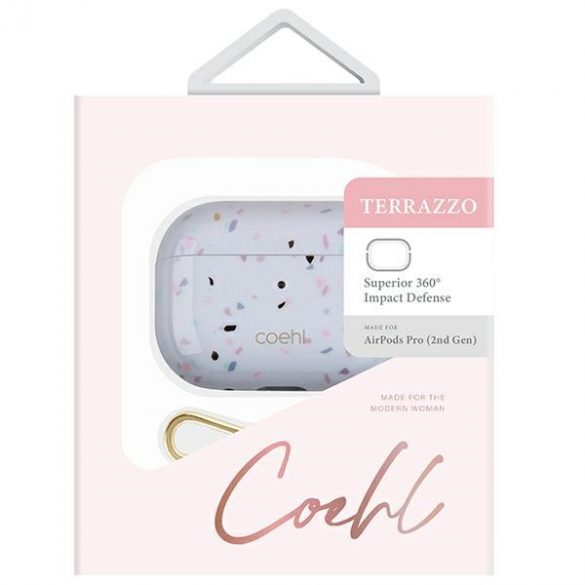 UNIQ și Coehl Terrazzo AirPods Pro 2 (2022/2023) piaskowy/gresie