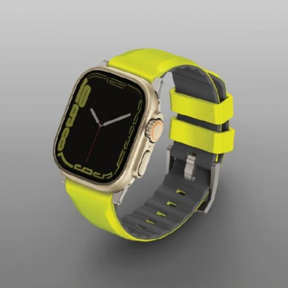 UNIQ curea Linus Apple Watch Series 1/2/3/4/5/6/7/8/9/SE/SE2/Ultra/Ultra 2 42/44/45/49mm Airosoft Silicone lime/lime green