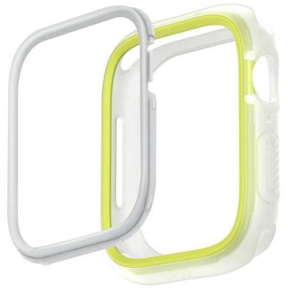 UNIQ și Moduo Apple Watch Series 4/5/6/7/8/9/SE/SE2 40/41mm limonka-biały/lime-white