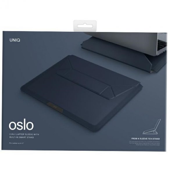 Husă pentru laptop UNIQ etui Oslo 14 granatowy/marine"