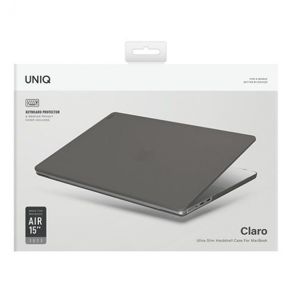 UNIQ și Claro MacBook Air 15 (2023) przezroczysty szary/smoke mat grey"