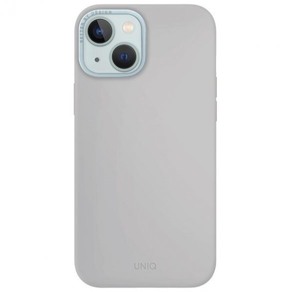 UNIQ etui Lino Hue iPhone 15 / 14 / 13 6.1" Magclick Charging jasnoszary/chalk grey