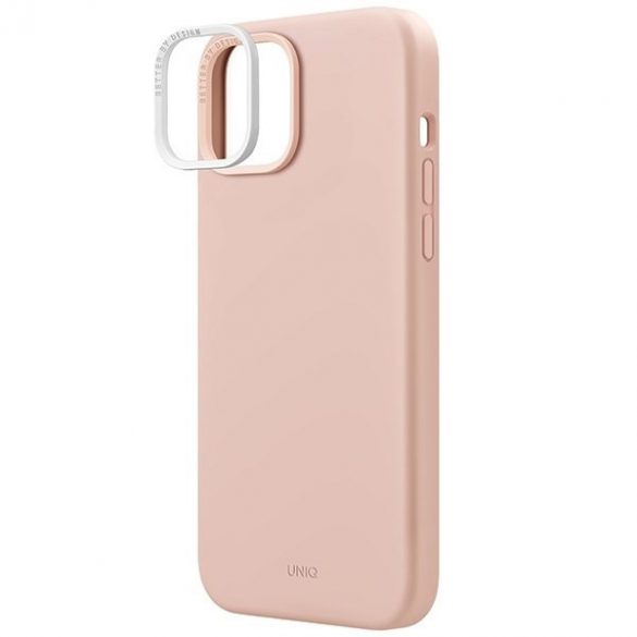 UNIQ și Lino Hue iPhone 15 / 14 / 13 6.1" Magclick Încărcare rożowy/roz blush