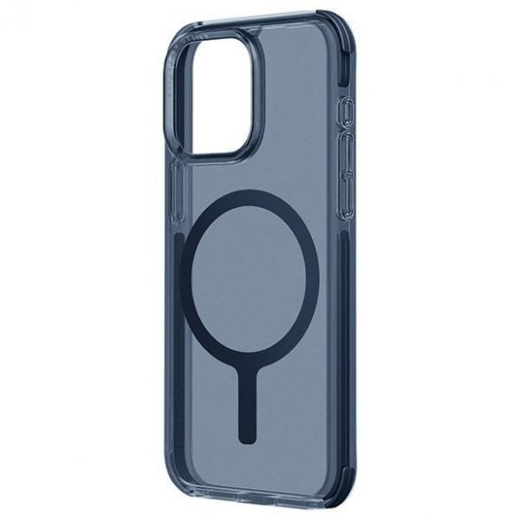 UNIQ etui Combat iPhone 15 Pro 6.1 Magclick Încărcare niebieski/smoke blue"