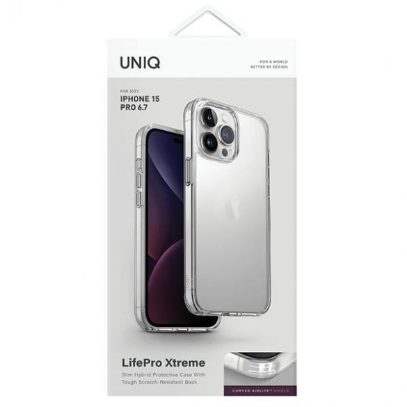 UNIQ și LifePro Xtreme iPhone 15 Pro Max 6.7 przeźroczysty/crystal clear"