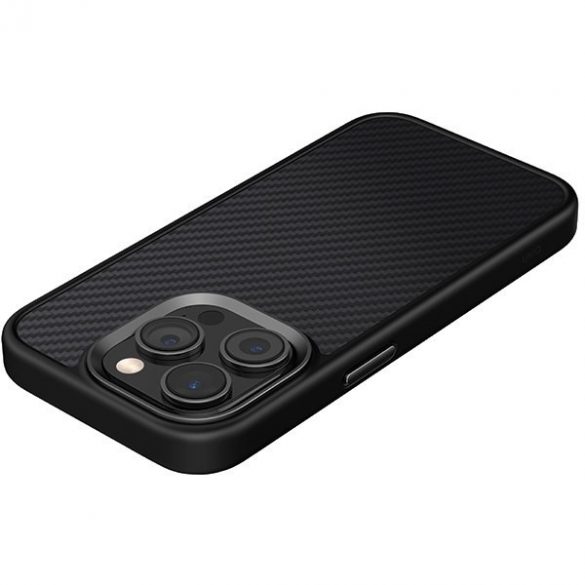 UNIQ etui Keva iPhone 15 Pro Max 6.7 Magclick Charging czarny/carbon black"