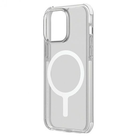 UNIQ etui Combat iPhone 15 / 14 / 13 6.1" Maglick Charging biały/blanc white