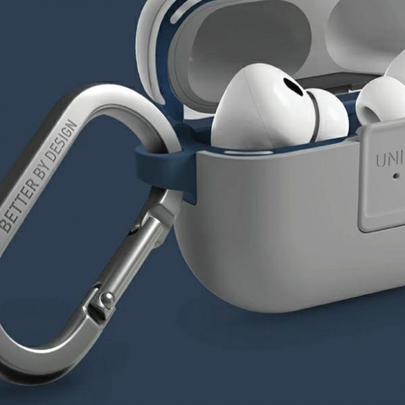 Husă UNIQ etui Clyde Lock AirPods Pro 2 (2022/2023) niebiesko-ciemnoszary/albastru regal-gri închis