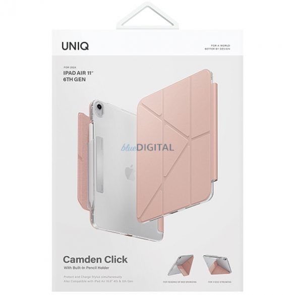 UNIQ și Camden Click iPad Air 11" (2024) rożowy/roz blush