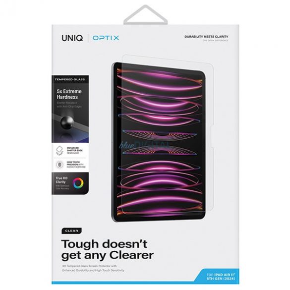 UNIQ Optix Clear iPad Air 11" (2024) este disponibil pentru aplicații