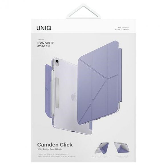 UNIQ și Camden Click iPad Air 11" (2024) violet/violet deschis