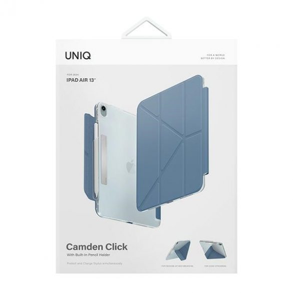 UNIQ și Camden Click iPad Air 13" (2024) niebieski/stone blue