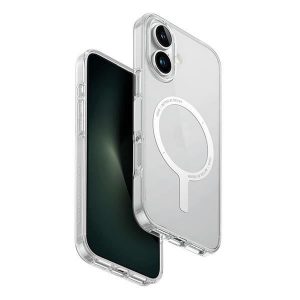 Carcasă de încărcare Uniq Clario Magclick pentru iPhone 16 - transparentă