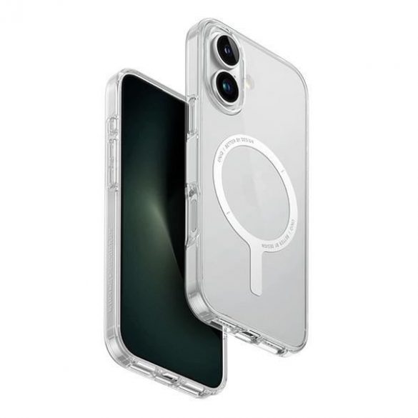 Carcasă de încărcare Uniq Clario Magclick pentru iPhone 16 Plus - transparentă