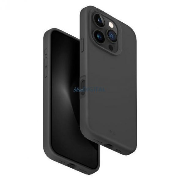 Uniq Lino Hue Magclick Carcasă de încărcare iPhone 16 Pro - gri cărbune