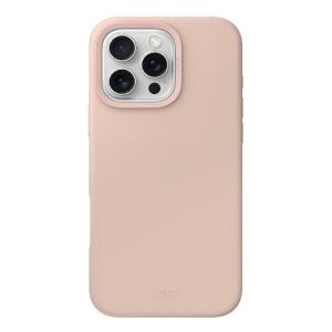 Uniq Lino Hue Magclick Carcasă de încărcare iPhone 16 Pro - roz