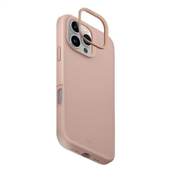 Uniq Lino Hue Magclick Carcasă de încărcare iPhone 16 Pro - roz