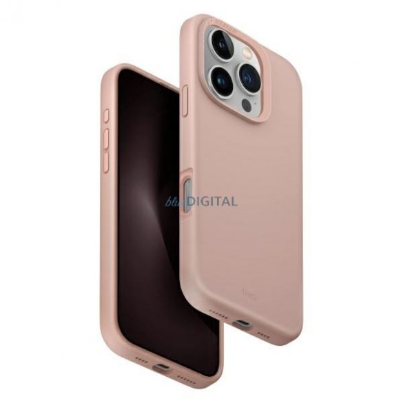 Uniq Lino Hue Magclick Carcasă de încărcare iPhone 16 Pro - roz