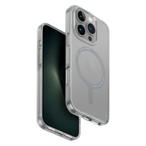 Carcasă de încărcare Uniq Clario Magclick pentru iPhone 16 Pro Max - transparentă