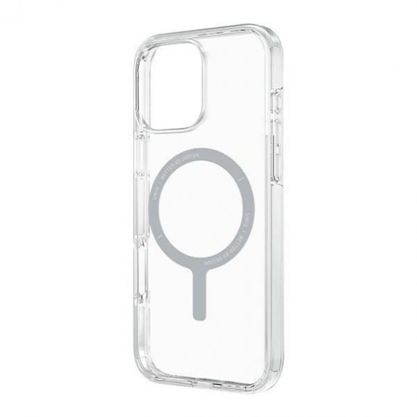 Carcasă de încărcare Uniq Clario Magclick pentru iPhone 16 Pro Max - transparentă