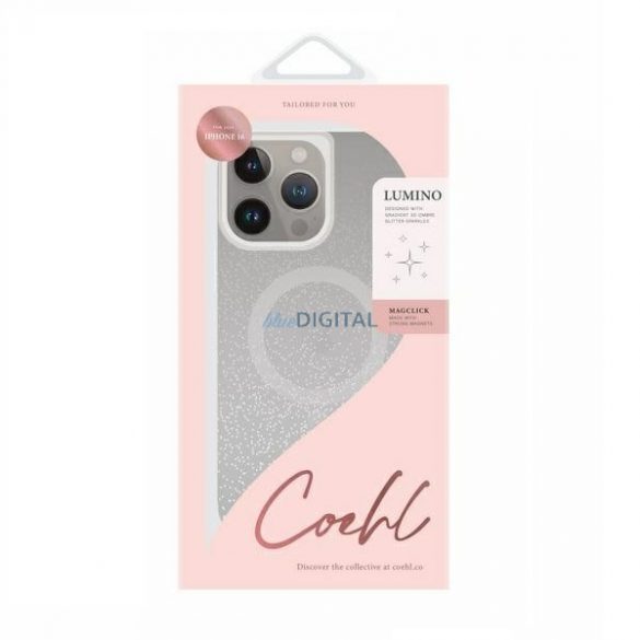 Uniq Coehl Lumino Magnetic Charging Case pentru iPhone 16 - argintiu