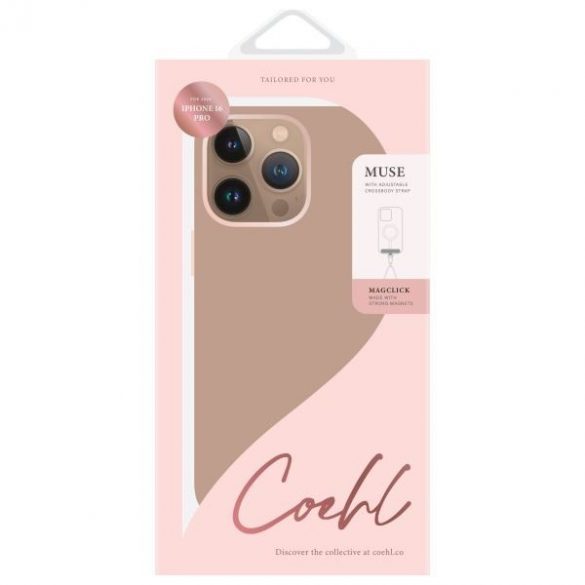 Uniq Coehl Muse Magnetic Charging caz iPhone 16 Pro - roz