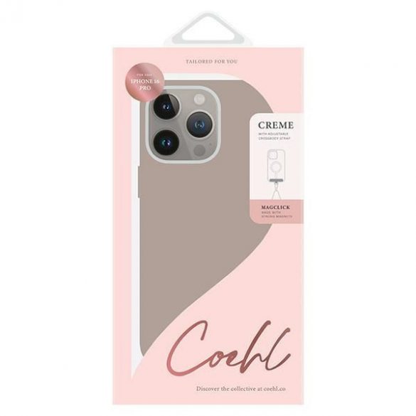 Uniq Coehl Creme Magnetic Charging Case iPhone 16 Pro - Gri închis