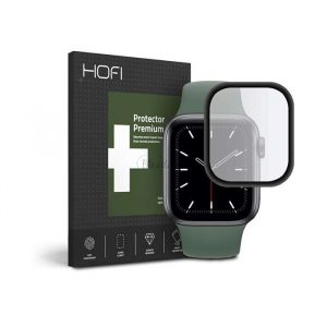 Protector de ecran din sticlă HOFI Hybrid Glass - Apple Watch Series 4/5/6/SE (44 mm) - negru